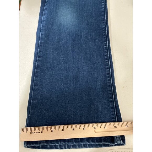 Levis 529 Jeans Womens Size 16 Curvy Bootcut Mid-Rise Stretch Dark Blue - Picture 9 of 11